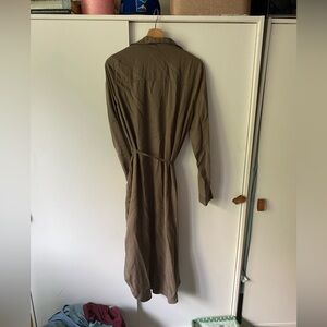 Everly button down shirt dress